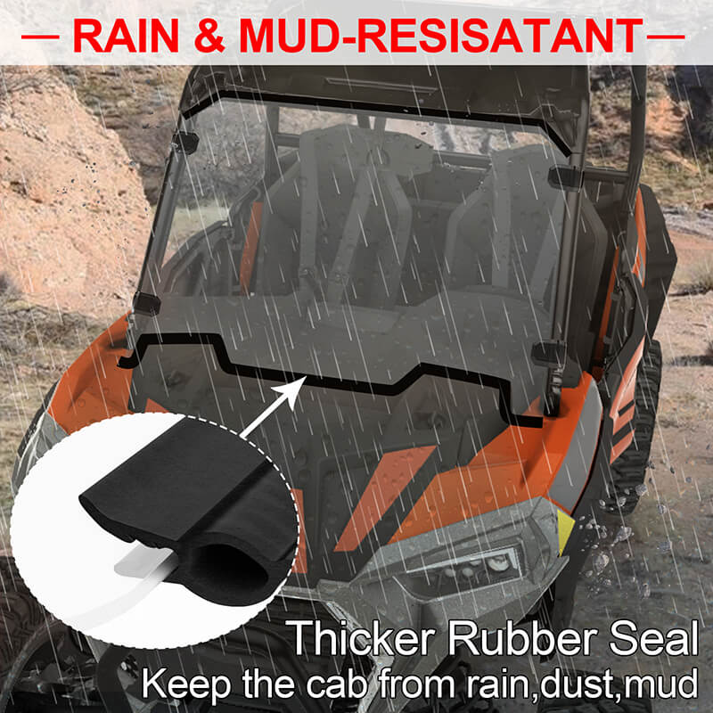 rain and mud resisatant of rzr xp 1000 windshield