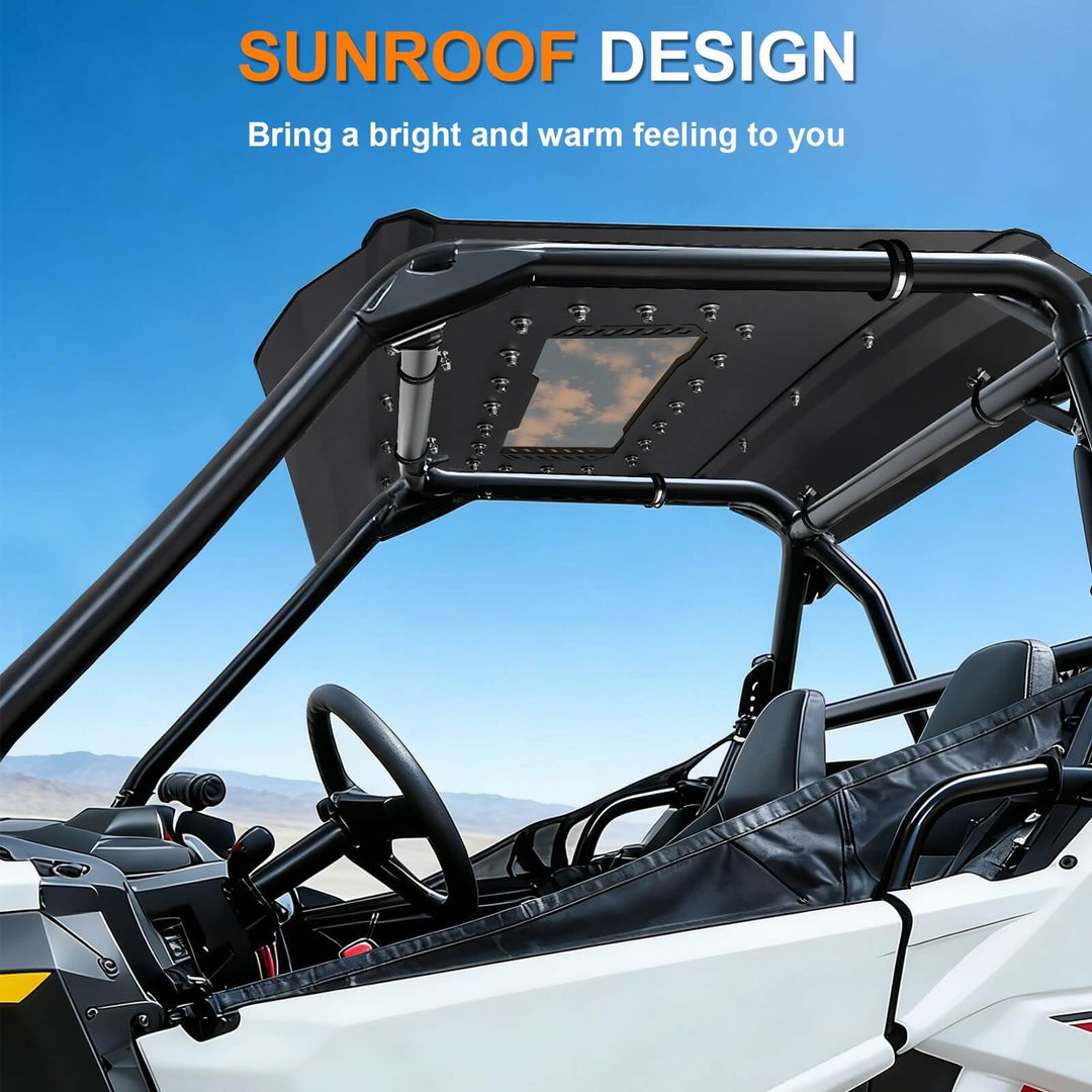StarknightMT Polaris RZR 200 Aluminum Roof Sunroof Design