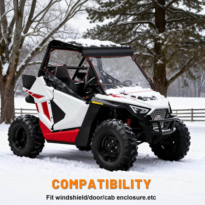 StarknightMT Polaris RZR 200 Aluminum Roof Fit Windshield and door