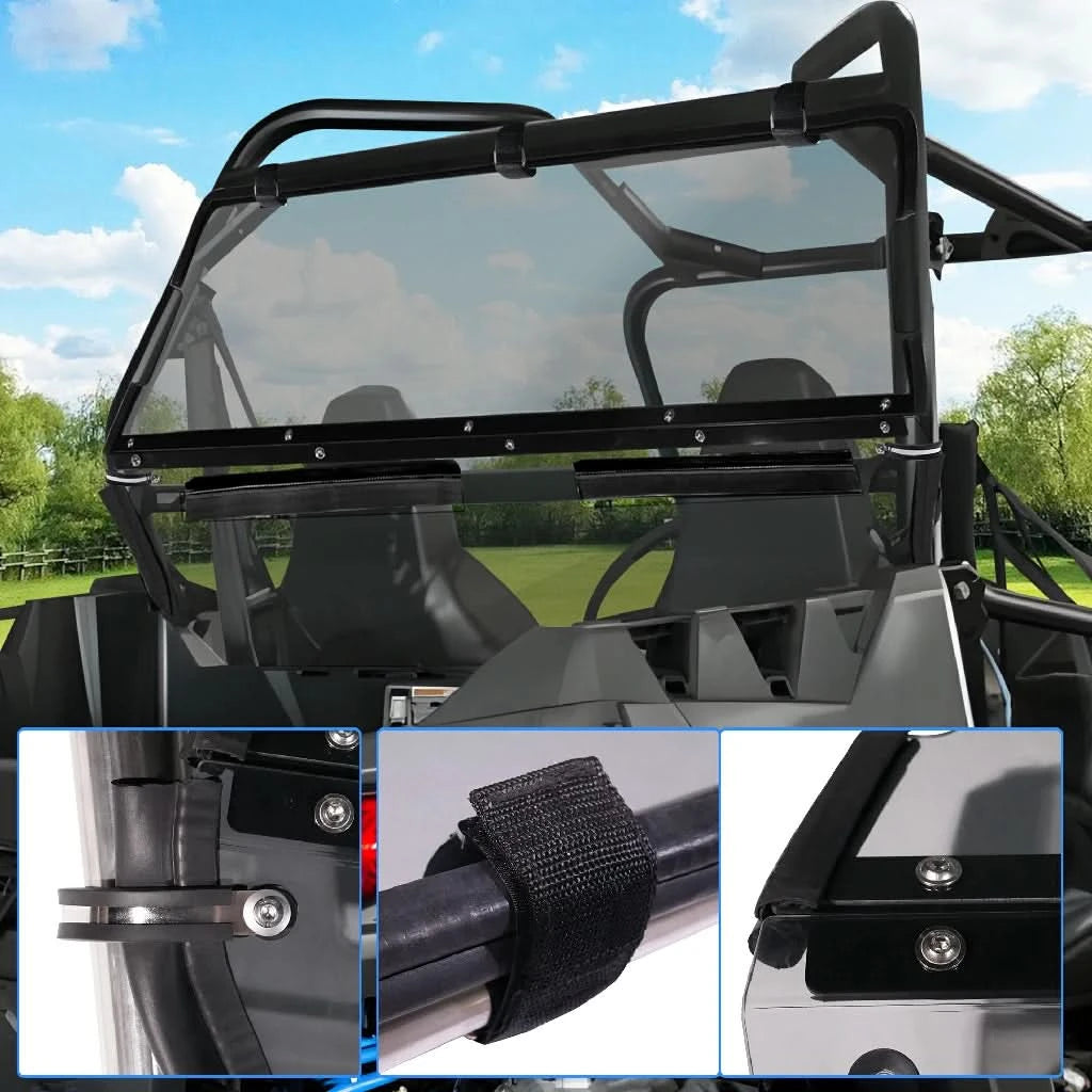 RZR  570 rear windshield product details view