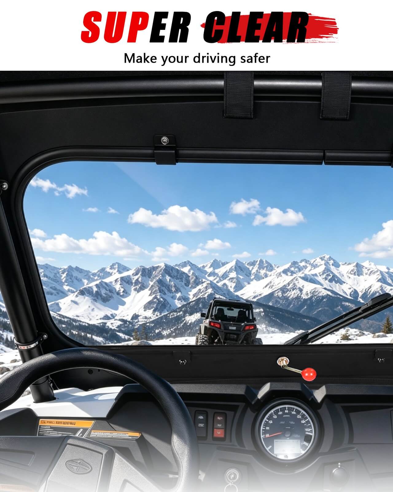 Polaris RZR 800 Glass Windshield  Super Clear