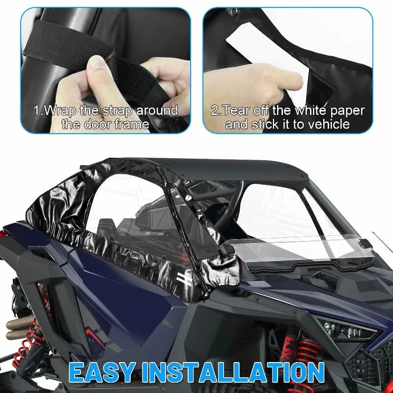 polaris rzr soft upper door installation steps