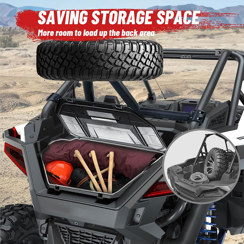 spare tire carrier saving storage space