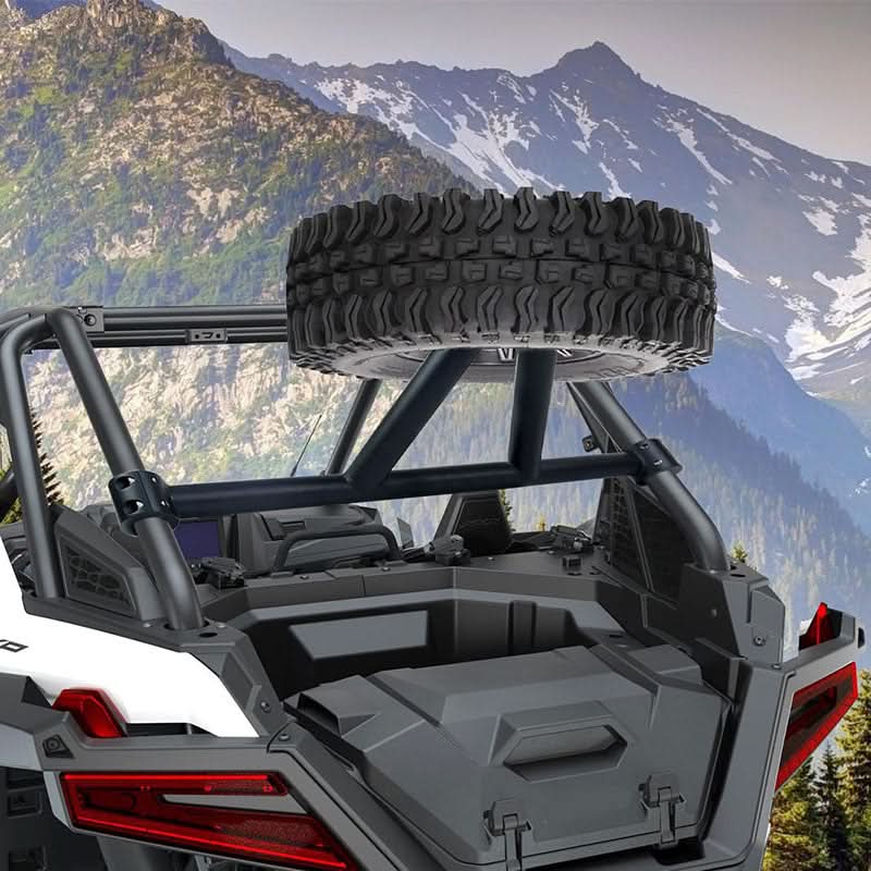 polaris  rzr xp spare tire carrier show