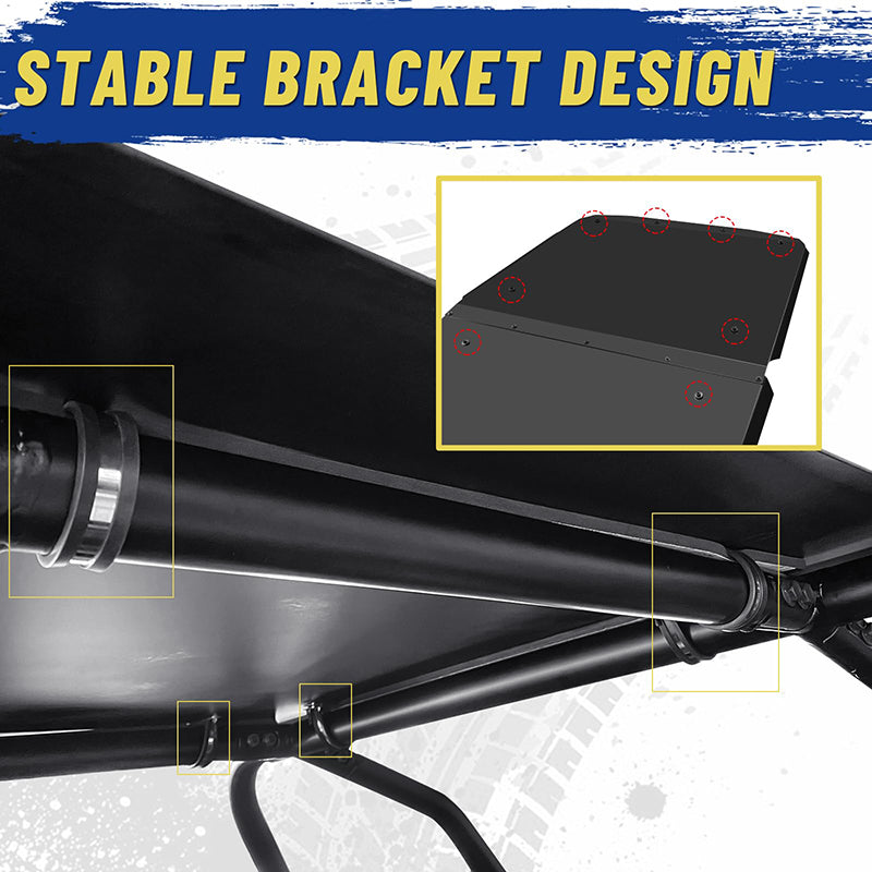stable bracket design of the RZR roof