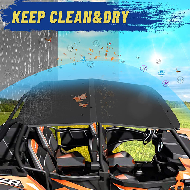 aluminum roof keep RZR clean and dry