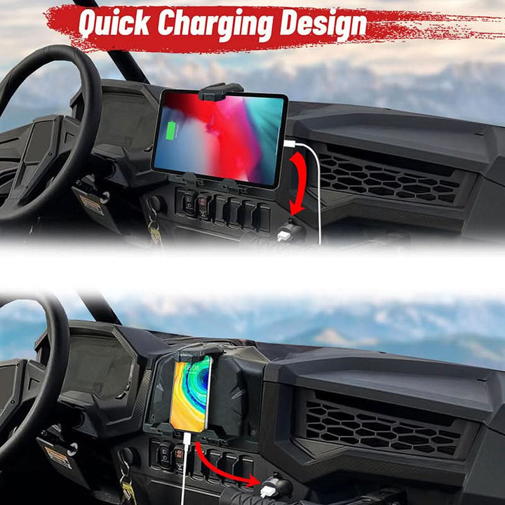 qucik charging design of the rzr tablet mount