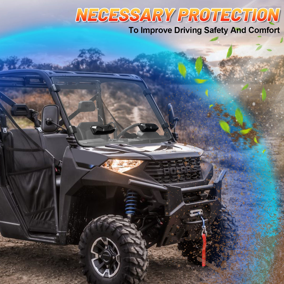 Polaris Ranger front windshield improve driving safety