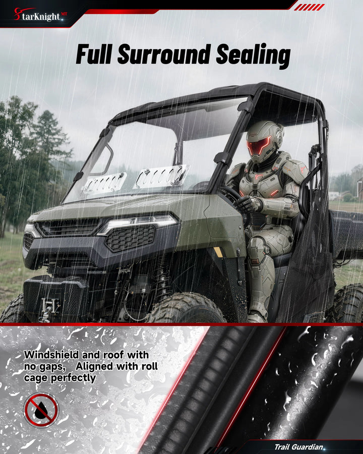 2026+ Polaris Ranger 500 Vented Windshield full sealing