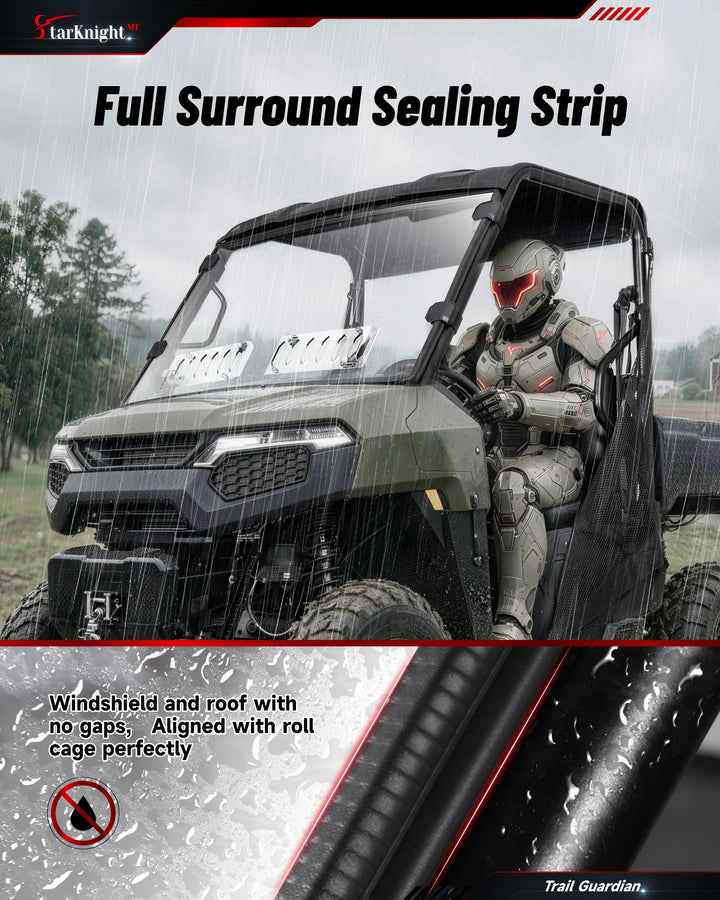 Polaris Ranger 500 Full Windshield (2026+) full sealing strip