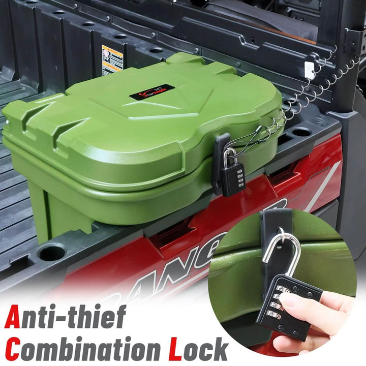 anti-thief combination lock of polaris ranger cargo tool box