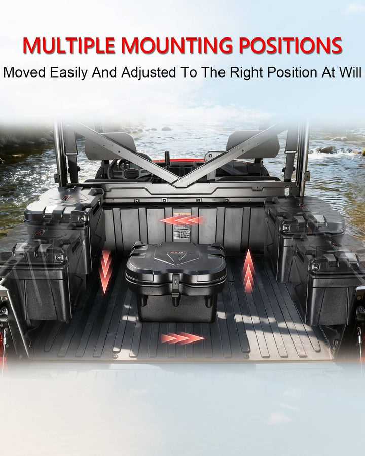  Polaris Ranger/General Cargo Storage Box multiple mounting positions