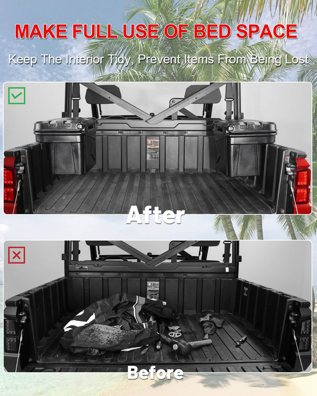 Polaris Ranger 1000 Cargo Storage Box Keep the cargo tidy