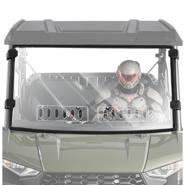 Polaris Ranger SP 570 3H Scratch-Resistant Vented Windshield
