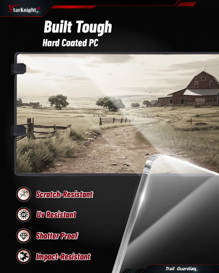 Polaris Ranger SP 570 3H Scratch-Resistant Vented Windshield PC material