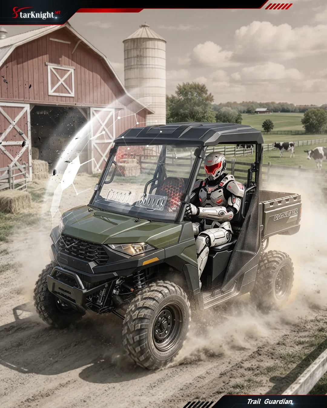 Polaris Ranger SP 570 Vented Windshield  
