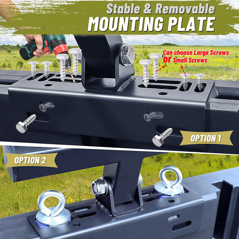 stable and removable mounting plate