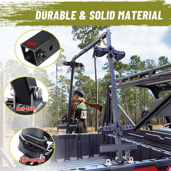 durable and solid material of the bed gun rack 