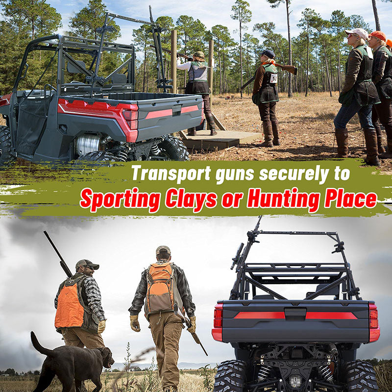 securely to sporting clays or hunting place