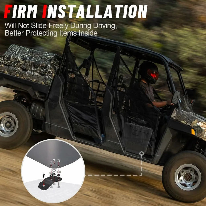 firm installation of Polaris ranger XP 1000 under sea storage box