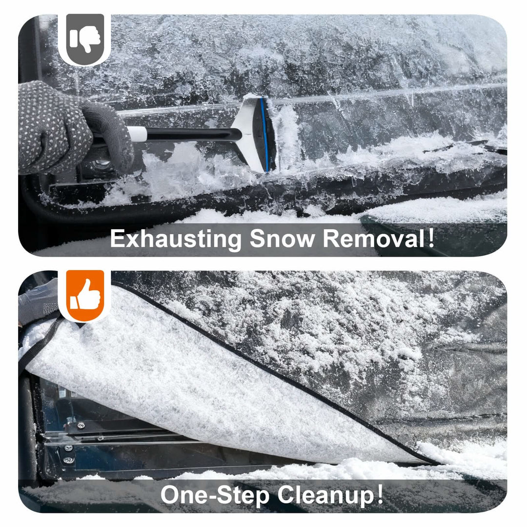 snow removal from  UTV windshield