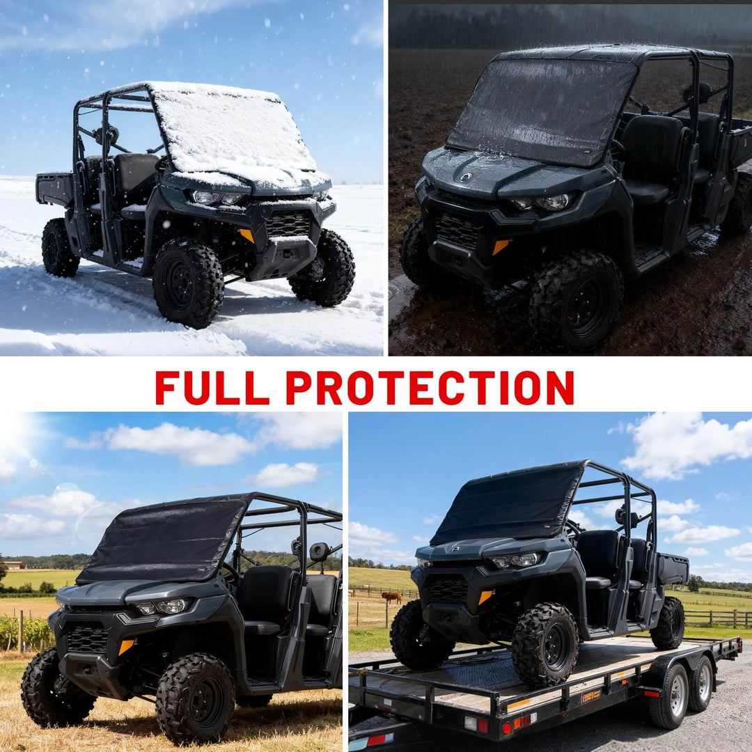 Full Protection of Can-Am defender windshield snow cover