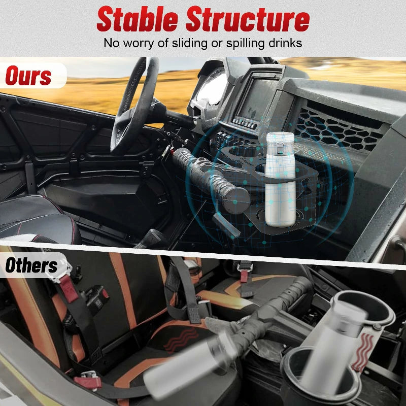 rzr cup holder stable structure