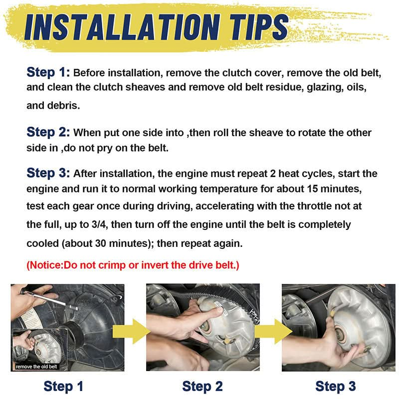 rzr 800 drive belt installation 