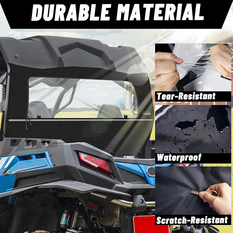 durable materail of the zforce rear soft window