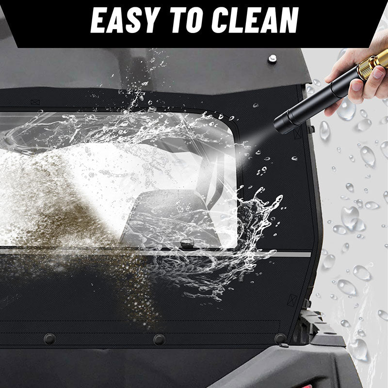 easy to clean the zforce 800 windshield