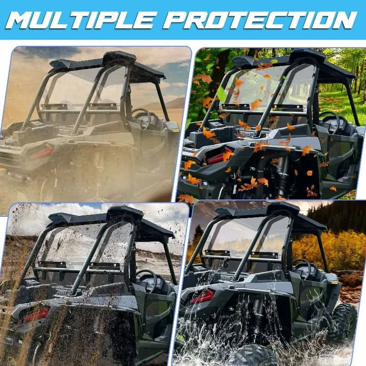 mulitple protection of RZR XP turbo rear windshield 