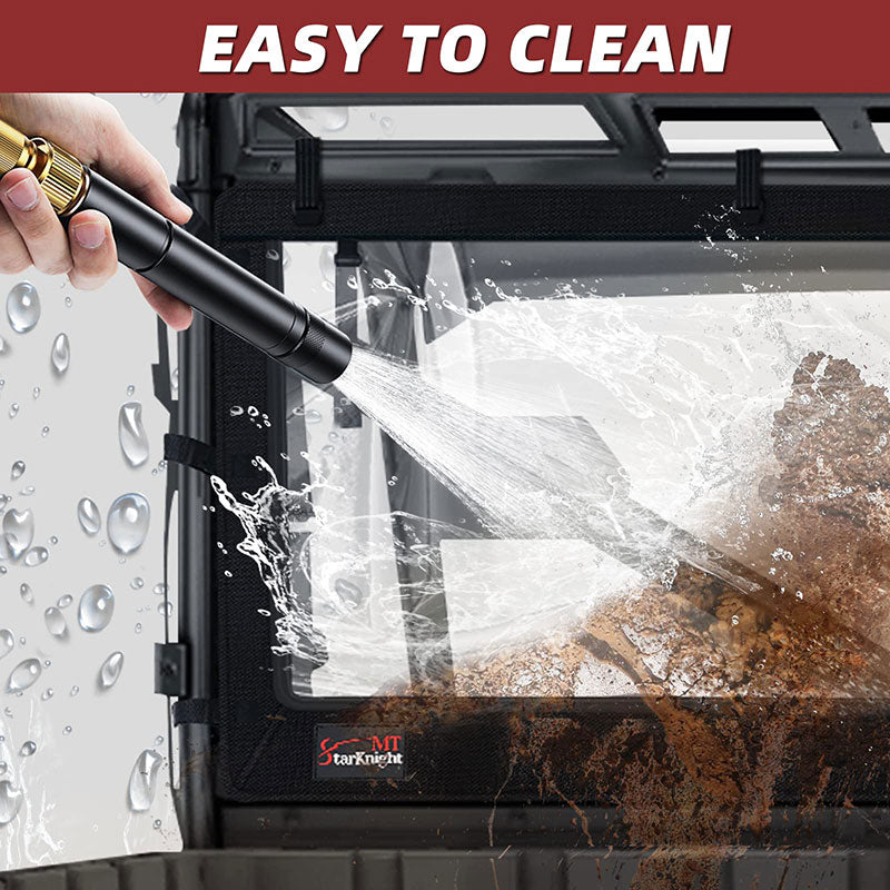 east to clean the ranger xp1000 soft rear windshield