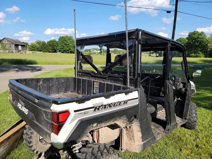 polaris ranger xp 1000 rear windshield real show