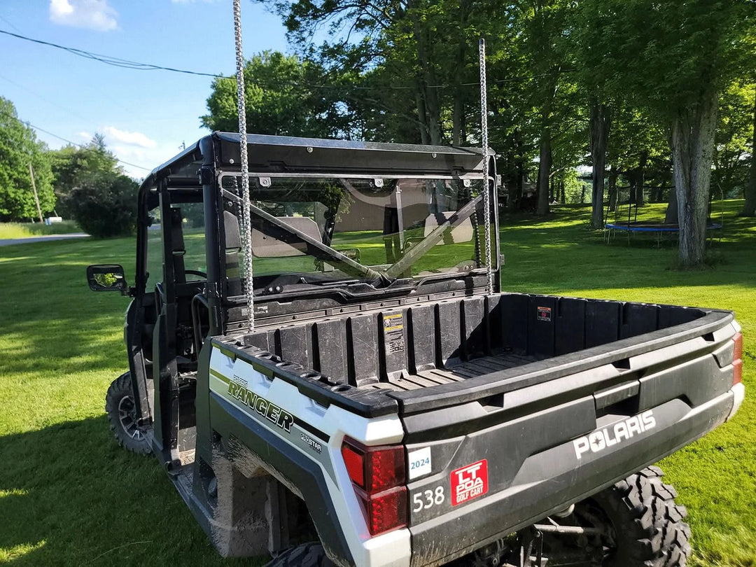 polaris ranger xp 1000 rear windshield side show