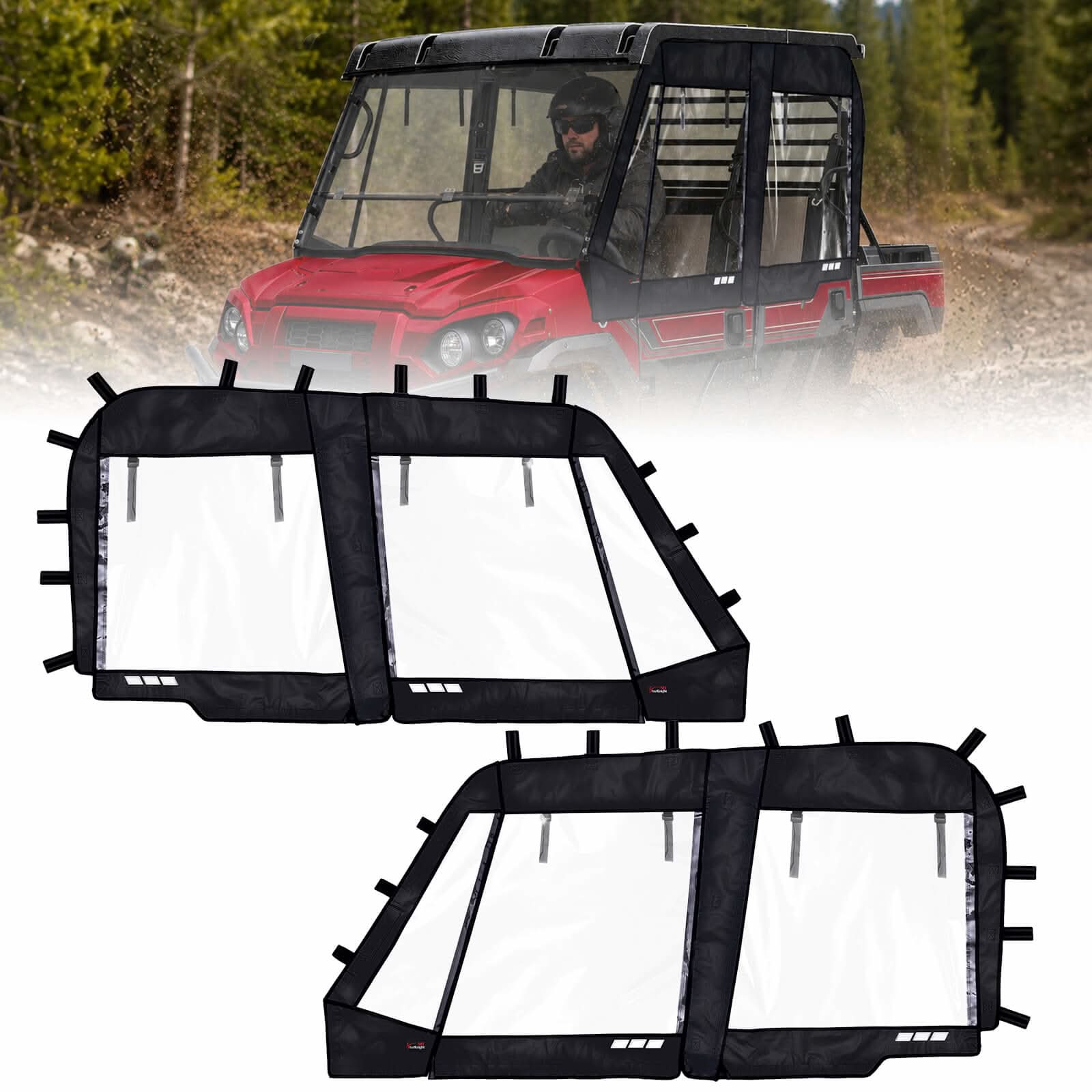 StarknightMT's Kawasaki Mule Pro FXT/DXT Soft Upper Doors (2015-2026)