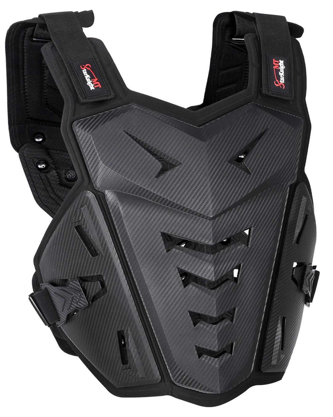 StarknightMT Adult Motocross Chest Protector – Lightweight Dirt Bike Armor Black