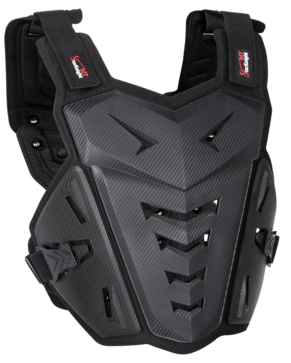 StarknightMT Adult Motocross Chest Protector – Lightweight Dirt Bike Armor Black