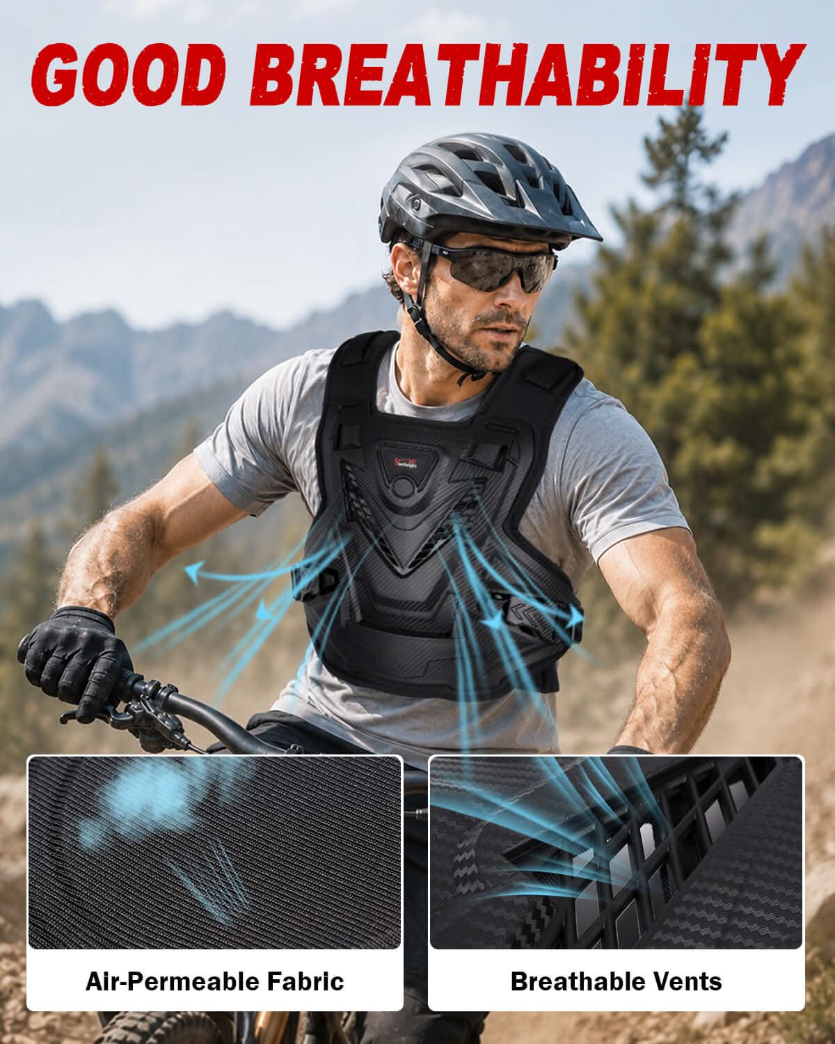 StarknightMT Upgraded Adult Men's Body Armor Vest Good Breathability