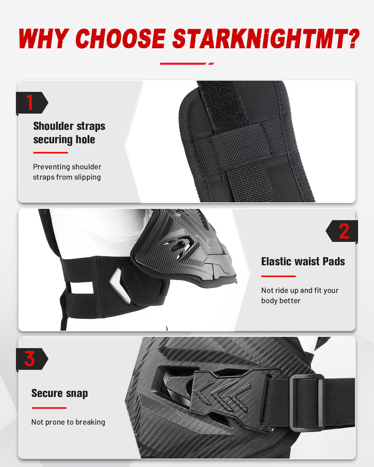 Why Choose StarknightMT Upgraded Adult Men's Body Armor Vest