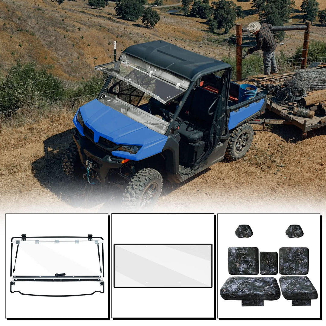 StarknightMT UForce 1000/XL Flip Front & Rear Windshield & Seat Cover