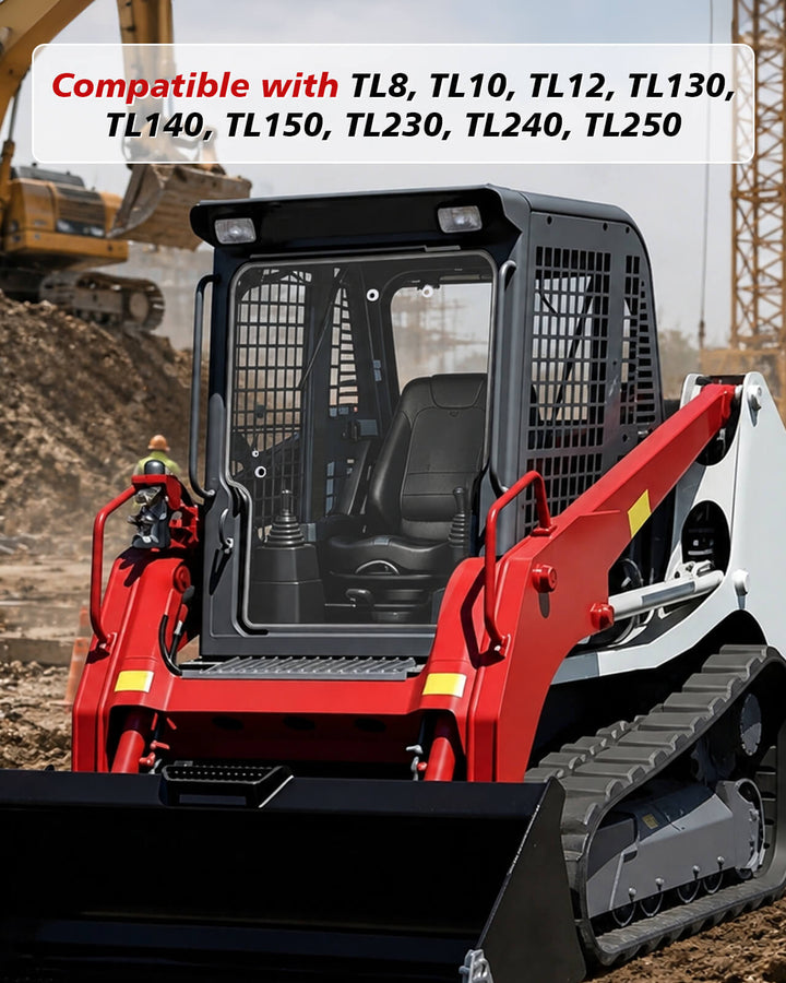 Takeuchi SkidSteer TL8/TL10/TL12/TL130 Windshield  Fitment