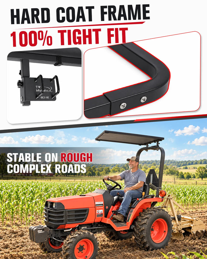 Tractor Canopy for 2"x2"/2"x3" Rops hard coat frame