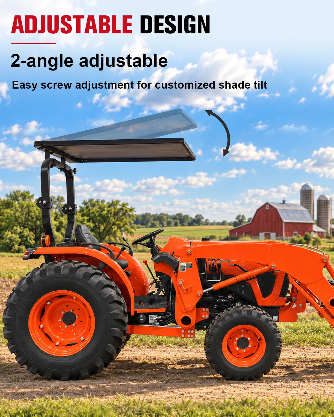 Tractor Canopy for 2"x2"/2"x3" Rops Adjustable design