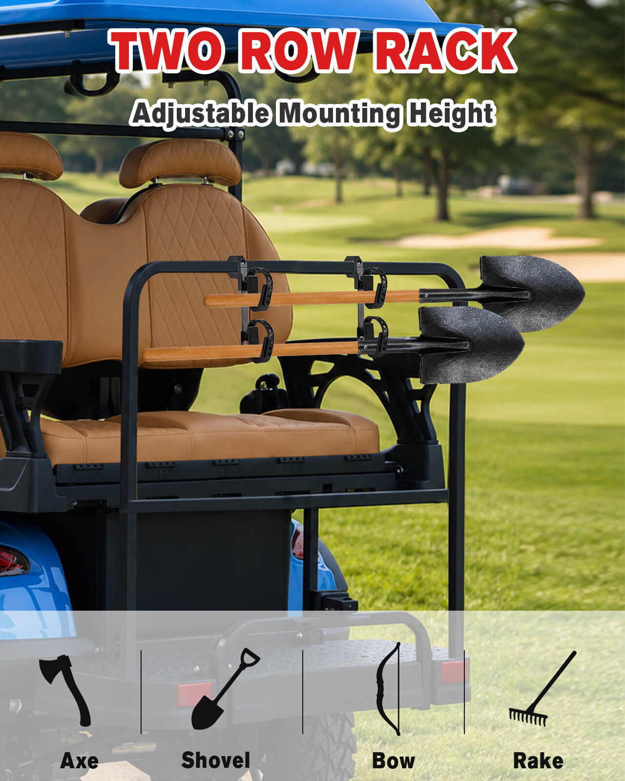 UTV Gun Holder For 1-2 Inch Roll Bar 2-Row