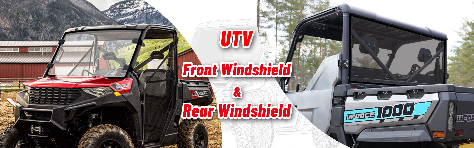 UTV windshields