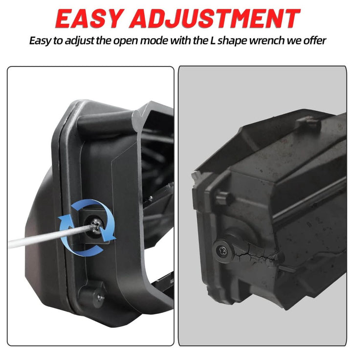 easy to adjust the UTV windshield vent kit open mode 