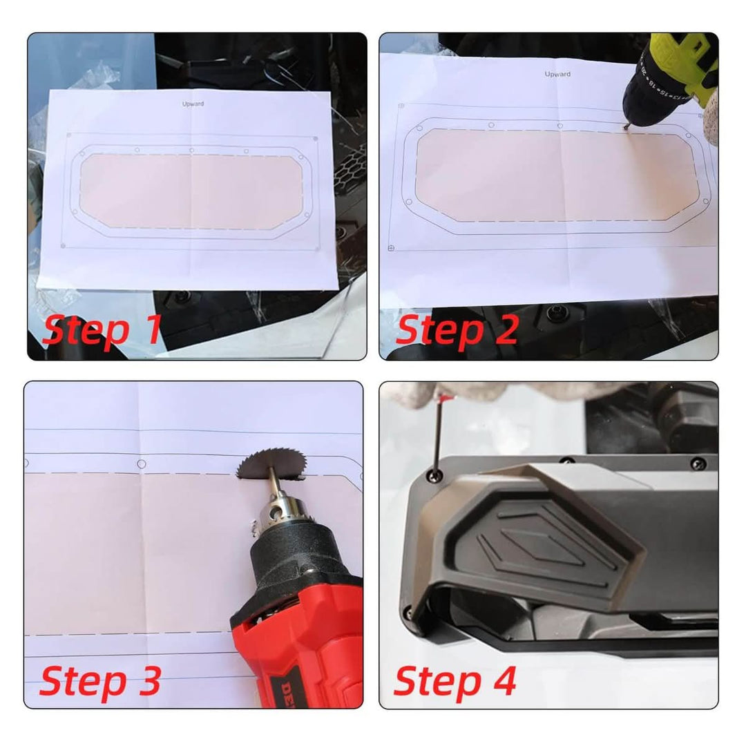 UTV windshield vent kit installation steps