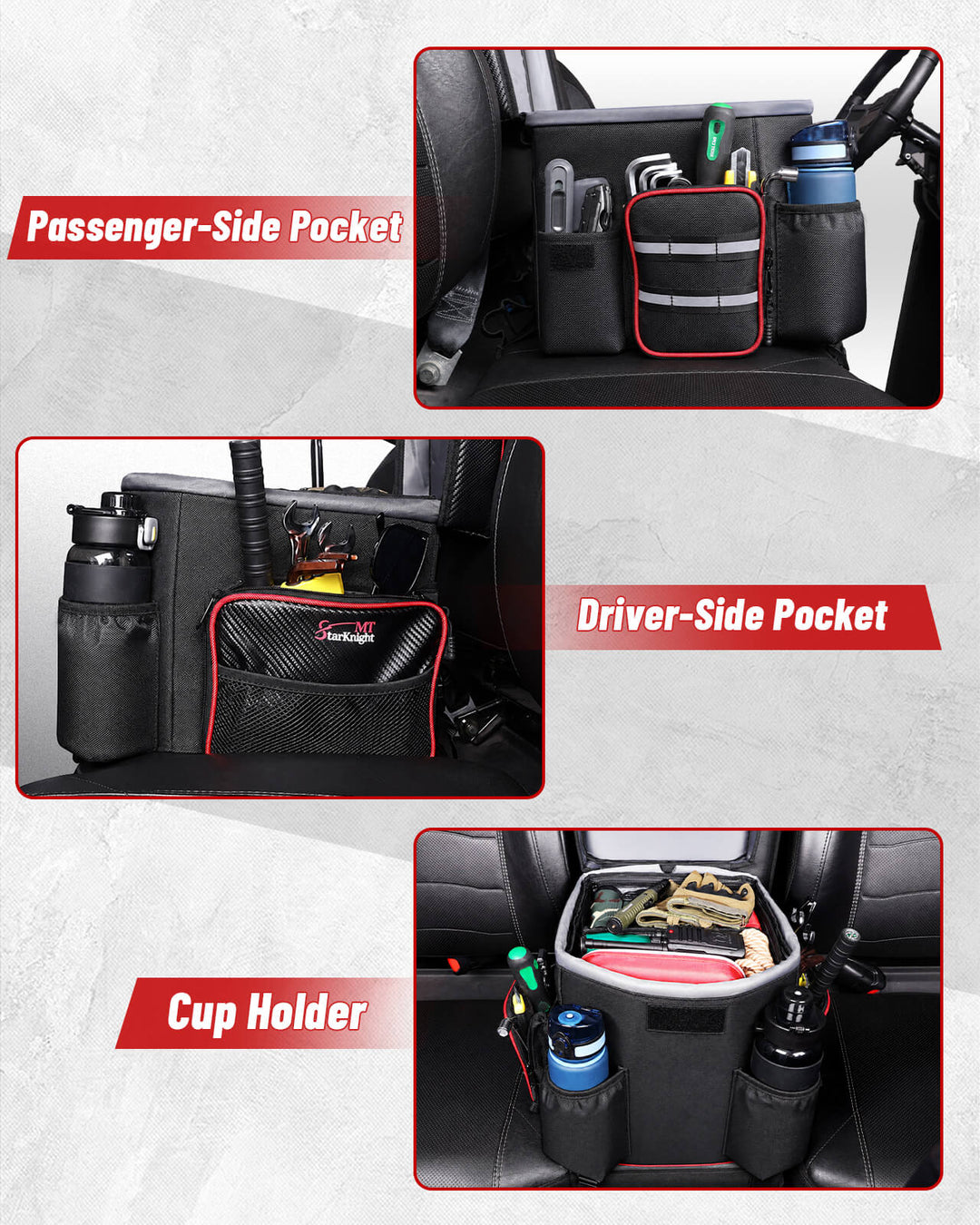 Universal Bench Seat Center Storage Bag  features