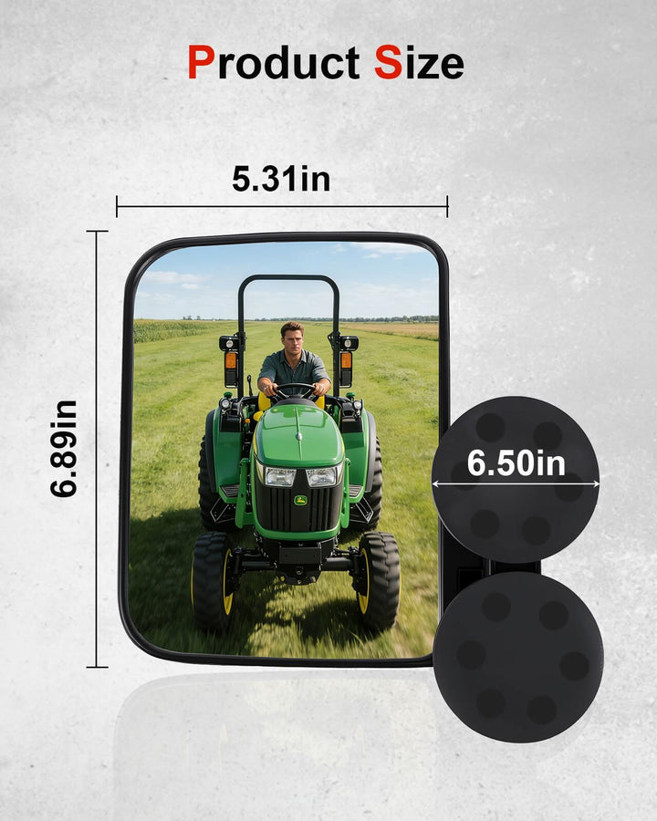Adjustable Magnetic Side View Mirror Size