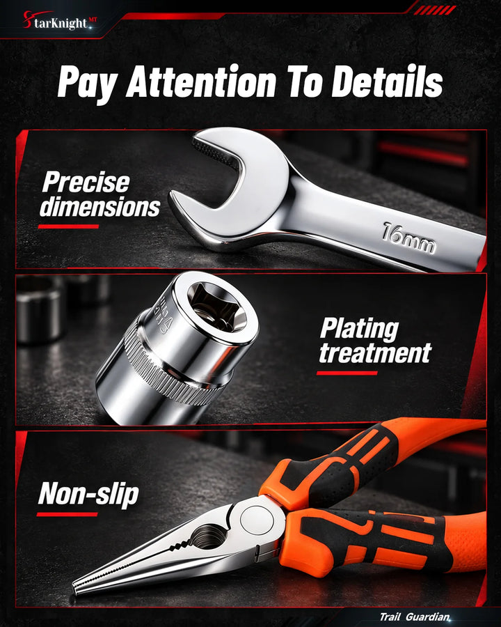 Universal ATV/UTV Tool Kit with Roll-Up Pouch details